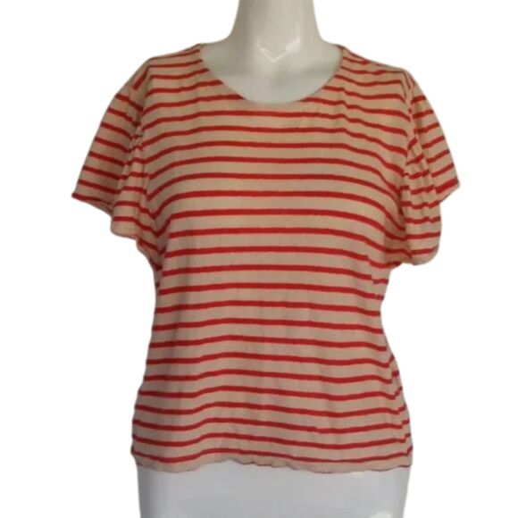 MADEWELL Tee, M, Stripes, Fluttery Short sleeves, 2 colors - Picture 5 of 8